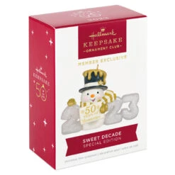 Hallmark Sweet Decade 2023 Special Edition Ornament 7 Hallmark Sweet Decade 2023 Special Edition Ornament -Cozy Home Accents Deals Store 2023 With Snowman Keepsake Ornament 1999QXC5622 04