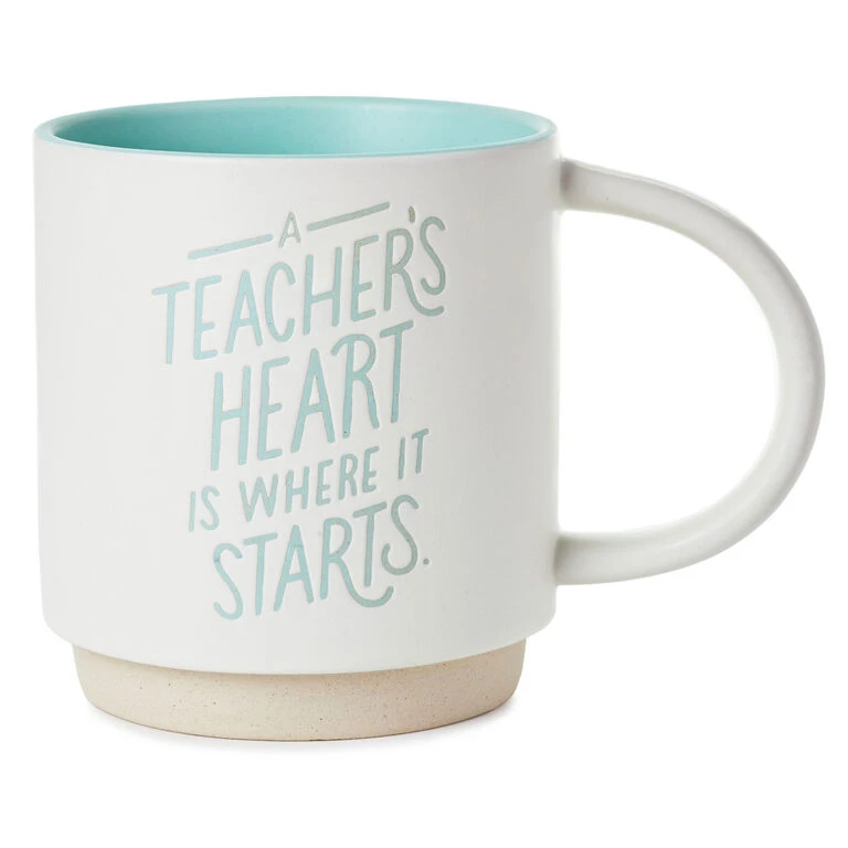 Hallmark A Teacher's Heart Mug, 16 Oz. 1 Hallmark A Teacher's Heart Mug, 16 Oz.