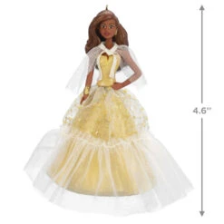 Hallmark 2023 Black Holiday Barbie™ Ornament -Cozy Home Accents Deals Store African American Holiday Barbie Keepsake Ornament 2199QXR8217 03