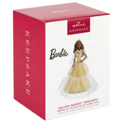 Hallmark 2023 Black Holiday Barbie™ Ornament -Cozy Home Accents Deals Store African American Holiday Barbie Keepsake Ornament 2199QXR8217 04