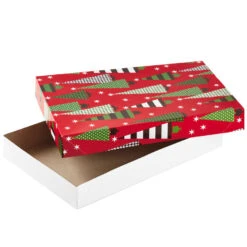 Hallmark Assorted 12-Pack Designed Christmas Shirt Boxes -Cozy Home Accents Deals Store Assorted 12Pack Designed Christmas Shirt Boxes 5XBC1096 04