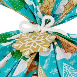 Hallmark Snowmen On Blue And Snowflakes On Red 2-Pack Giant Plastic Christmas Gift Bags -Cozy Home Accents Deals Store Assorted Giant Plastic Christmas Gift Bags 5XGB1452 04