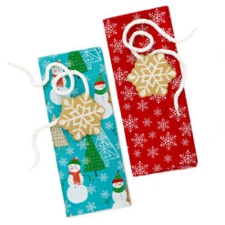 Hallmark Snowmen On Blue And Snowflakes On Red 2-Pack Giant Plastic Christmas Gift Bags -Cozy Home Accents Deals Store Assorted Giant Plastic Christmas Gift Bags 5XGB1452 06