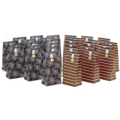 Hallmark You've Been Booed 30-Pack Halloween Paper Goodie Bags With Stickers -Cozy Home Accents Deals Store Assorted Halloween Paper Goodie Bags With Stickers 5HGB1886 05