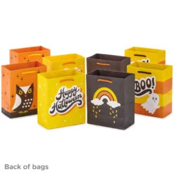 Hallmark 6.5" Assorted 8-Pack Happy Halloween Small Gift Bags -Cozy Home Accents Deals Store Assorted Happy Halloween Small Gift Bags 5HGB1879 07