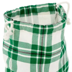 Hallmark 10" Assorted Plaid 3-Pack Fabric Gift Bags -Cozy Home Accents Deals Store Assorted Plaid Fabric Christmas Gift Bags 5XGB1453 05