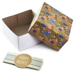 Hallmark 4", 8" And 10" Floral 3-Pack Gift Boxes With Bands 8 Hallmark 4", 8" And 10" Floral 3-Pack Gift Boxes With Bands -Cozy Home Accents Deals Store Assorted Sizes Floral Gift Boxes With Bands 5EBC1230 03