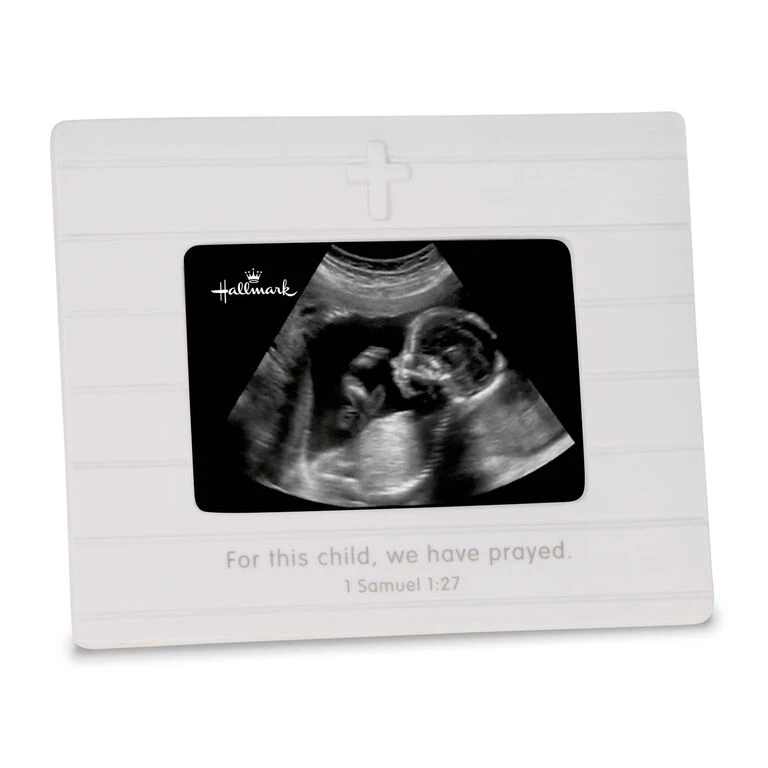 Hallmark For This Child We Prayed Sonogram Porcelain Picture Frame, 3.75x2.5 1 Hallmark For This Child We Prayed Sonogram Porcelain Picture Frame, 3.75x2.5