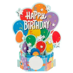 Hallmark Balloon Bouquet Boxed Pop-Up Birthday Cards, Pack Of 8 -Cozy Home Accents Deals Store Balloon Bouquet Boxed Birthday Cards 5STZ1173 03