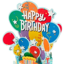 Hallmark Balloon Bouquet Boxed Pop-Up Birthday Cards, Pack Of 8 -Cozy Home Accents Deals Store Balloon Bouquet Boxed Birthday Cards 5STZ1173 04