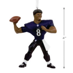 NFL Baltimore Ravens Lamar Jackson Hallmark Ornament -Cozy Home Accents Deals Store Baltimore Ravens Lamar Jackson Christmas Ornament 1OSL2097 03