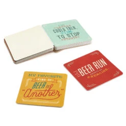 Hallmark Beers To You: 20 Coasters To Say Cheers To Book -Cozy Home Accents Deals Store Beers to You Book With Coasters 1BOK1570 05