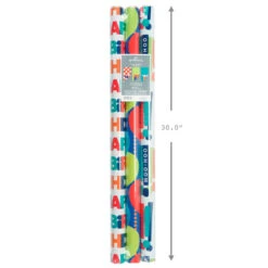 Hallmark Birthday Celebration 3-Pack Reversible Wrapping Paper -Cozy Home Accents Deals Store Birthday Celebration 3Pack Reversible Wrapping Paper 5EWR2946 03