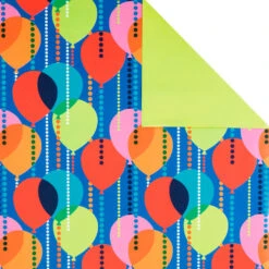 Hallmark Birthday Celebration 3-Pack Reversible Wrapping Paper -Cozy Home Accents Deals Store Birthday Celebration 3Pack Reversible Wrapping Paper 5EWR2946 05