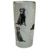 E&S Pets Black Labrador Stainless Steel Tumbler, 20 Oz.