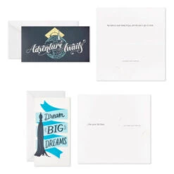 Hallmark Sophisticated Assorted Money Holder Graduation Cards, Pack Of 36 -Cozy Home Accents Deals Store Blue Black Money Holder Graduation Cards Assortment 5GEY1002 04