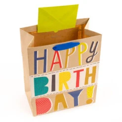 Hallmark Bold Birthday 3-Pack Assorted Gift Bags With Tissue -Cozy Home Accents Deals Store Bold Birthday 3Pack Small and Large Gift Bags Tissue 5EGB6054 05