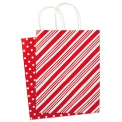 Hallmark 13" Bright Fun 12-Pack Assorted Christmas Gift Bags -Cozy Home Accents Deals Store Bright Fun 12 Assorted Large Christmas Gift Bags 5XGB2812 10