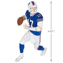 Hallmark NFL Buffalo Bills Josh Allen Football Legends Ornament -Cozy Home Accents Deals Store Buffalo Bills Josh Allen Keepsake Ornament 2299QXR8247 03