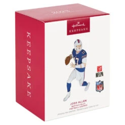 Hallmark NFL Buffalo Bills Josh Allen Football Legends Ornament -Cozy Home Accents Deals Store Buffalo Bills Josh Allen Keepsake Ornament 2299QXR8247 04