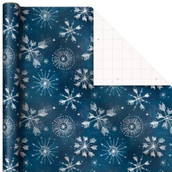 Hallmark Winter Wonder 3-Pack Christmas Wrapping Paper Assortment, 120 Sq. Ft. -Cozy Home Accents Deals Store Cardinals Snowflakes and Village Gift Wrap Pack 5JXW1075 06
