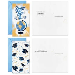 Hallmark Festive Grad Wishes Graduation Cards Assortment, Pack Of 36 -Cozy Home Accents Deals Store Casual Painted Money Holder Graduation Cards Assortment 5GEY2015 03