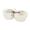 Mud Pie Double Dip Bowl And Spreader, Set Of 2