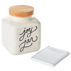 Hallmark Ceramic Joy Jar And Notepad, Set Of 2 5 Hallmark Ceramic Joy Jar And Notepad, Set Of 2 -Cozy Home Accents Deals Store Ceramic Joy Jar and Note Pad 1SNN1080 03