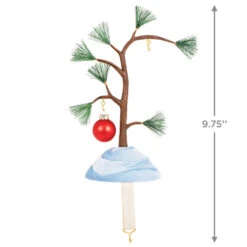 Hallmark The Peanuts® Gang A Charlie Brown Christmas Ornament And Stocking Hanger -Cozy Home Accents Deals Store Charlie Brown Tree Keepsake OrnamentStocking Hanger 1QSB6299 03
