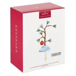 Hallmark The Peanuts® Gang A Charlie Brown Christmas Ornament And Stocking Hanger -Cozy Home Accents Deals Store Charlie Brown Tree Keepsake OrnamentStocking Hanger 1QSB6299 04