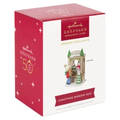 Hallmark Christmas Window 2023 Exclusive Ornament -Cozy Home Accents Deals Store Christmas Window 2023 Exclusive Ornament 2299QXC5618 04