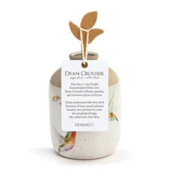 Demdaco Hummingbirds In Flight Ceramic Vase -Cozy Home Accents Deals Store Dean Crouser Hummingbirds in Flight Ceramic Vase 1004610165 03