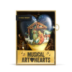 Demdaco O Holy Night Musical Art Heart With Stand -Cozy Home Accents Deals Store Demdaco O Holy Night Musical Art Heart Ornament 2020230604 03