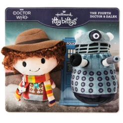 Hallmark Itty Bittys® Doctor Who The Fourth Doctor And Dalek Plush, Set Of 2 -Cozy Home Accents Deals Store Doctor Who Fourth Doctor and Dalek Plush itty bittys 1KDD2078 03