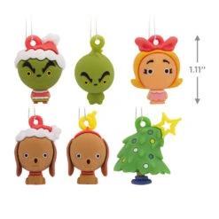 Mini Dr. Seuss's How The Grinch Stole Christmas!™ Shatterproof Hallmark Ornaments, Set Of 6 -Cozy Home Accents Deals Store Dr. Seuss How the Grinch Stole Christmas Miniature Christmas Ornaments Set of 6 3HCM912 04