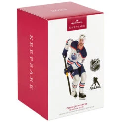 Hallmark NHL® Edmonton Oilers® Connor McDavid Ornament -Cozy Home Accents Deals Store Edmonton Oilers Connor McDavid Keepsake Ornament 2299QXI7169 04