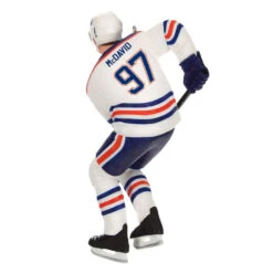 Hallmark NHL® Edmonton Oilers® Connor McDavid Ornament -Cozy Home Accents Deals Store Edmonton Oilers Connor McDavid Keepsake Ornament 2299QXI7169 06