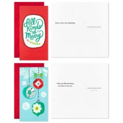 Hallmark Colorful And Casual Money-Holder Boxed Christmas Cards Assortment, Pack Of 36 -Cozy Home Accents Deals Store Festive Assorted MoneyHolder Boxed Christmas Cards 5CZE2139 04