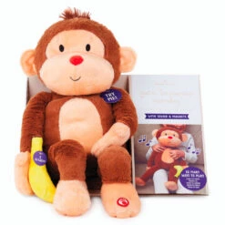 Hallmark Goin' Bananas Monkey Singing Stuffed Animal, 12" -Cozy Home Accents Deals Store Goin Bananas Interactive Monkey Stuffed Animal With Sound 1PSB2187 04
