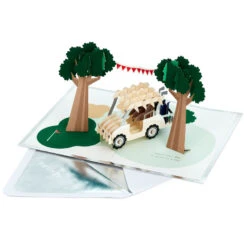 Hallmark Hope Your Day Is Good To A Tee Golf 3D Pop-Up Card -Cozy Home Accents Deals Store Golf Cart Pun Good Day 3D PopUp Card 5RZH1304 2