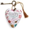 Grandma Art Heart Sculpture, 4"
