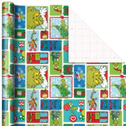 Hallmark Dr. Seuss™ Grinch 3-Pack Christmas Wrapping Paper Assortment, 105 Sq. Ft. 12 Hallmark Dr. Seuss™ Grinch 3-Pack Christmas Wrapping Paper Assortment, 105 Sq. Ft. -Cozy Home Accents Deals Store Grinch 3Pack Christmas Wrapping Paper 5JXW1211 06