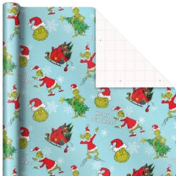 Hallmark Dr. Seuss™ Grinch 3-Pack Christmas Wrapping Paper Assortment, 105 Sq. Ft. 13 Hallmark Dr. Seuss™ Grinch 3-Pack Christmas Wrapping Paper Assortment, 105 Sq. Ft. -Cozy Home Accents Deals Store Grinch 3Pack Christmas Wrapping Paper 5JXW1211 07