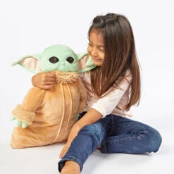 Pillow Pets Disney Star Wars: The Mandalorian Grogu Plush Toy, 16" -Cozy Home Accents Deals Store Grogu Pillow Pet from Star Wars The Mandalorian 03201497E 04