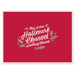 Hallmark Channel Red Oversized Blanket, 60x80 9 Hallmark Channel Red Oversized Blanket, 60x80 -Cozy Home Accents Deals Store Hallmark Channel FamilySized Blanket 1XKT3505 04