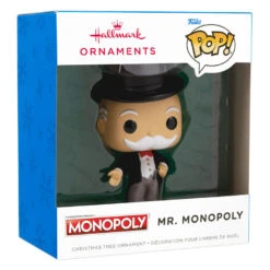 Hasbro® Mr. Monopoly Funko POP!® Hallmark Ornament -Cozy Home Accents Deals Store Hasbro Mr. Monopoly Funko POP Christmas Ornament 3HCM2311 04
