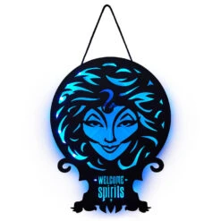 Hallmark Disney The Haunted Mansion Madam Leota Lighted Hanging Sign, 11x16 6 Hallmark Disney The Haunted Mansion Madam Leota Lighted Hanging Sign, 11x16 -Cozy Home Accents Deals Store Haunted Mansion Madame Leota Metal Sign With Light 1HGN1503 03