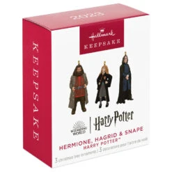 Hallmark Mini Harry Potter™ Hermione™, Hagrid™ And Snape™ Metal Ornaments, Set Of 3 -Cozy Home Accents Deals Store Hermione Hagrid Snape Keepsake Ornaments 2999QXM9259 06
