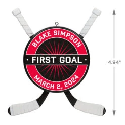 Hockey Star Personalized Ornament -Cozy Home Accents Deals Store Hockey Star Personalized Ornament 2499QHE1925B1 03