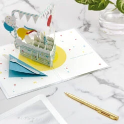 Hallmark Hooray Cake And Balloons 3D Pop-Up Birthday Card 13 Hallmark Hooray Cake And Balloons 3D Pop-Up Birthday Card -Cozy Home Accents Deals Store Hooray Cake and Balloons 3D PopUp Birthday Card 1299LAD2738 06